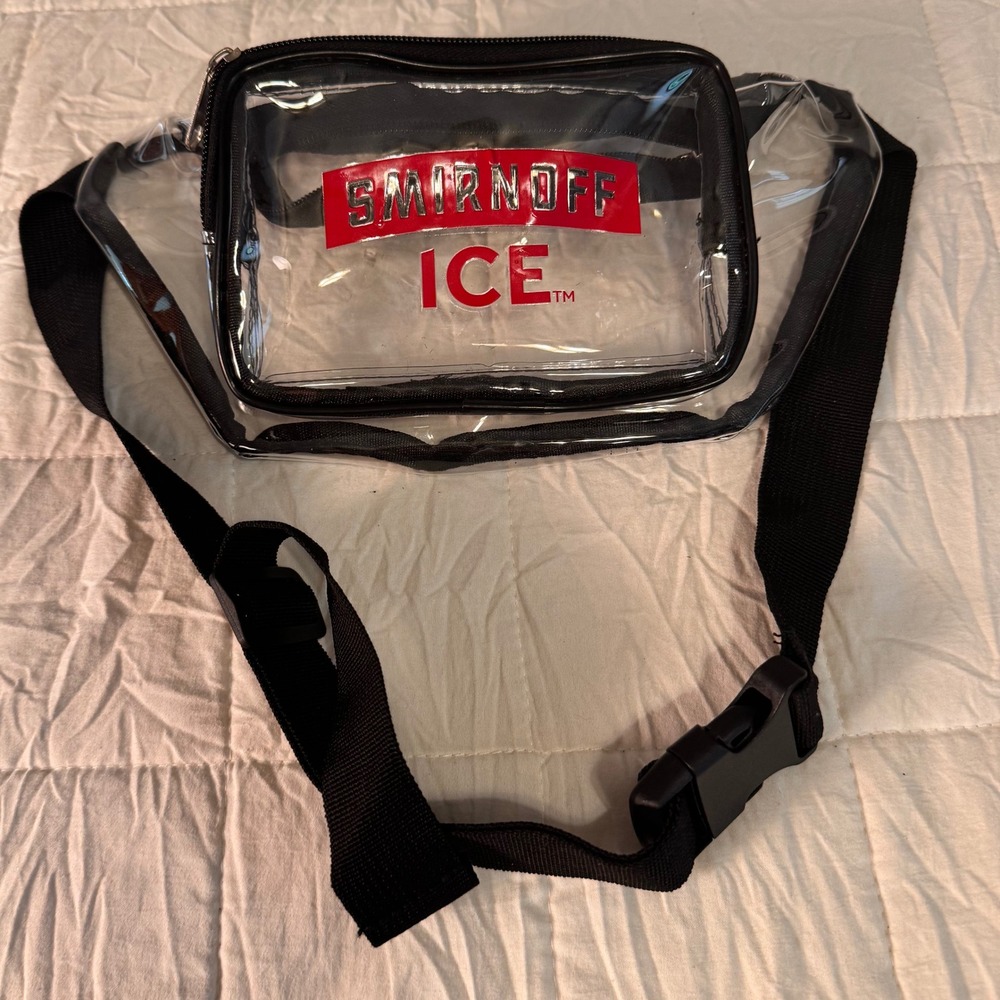 Smirnoff Ice Clear Fanny Pack Festival Concert Events Adjustable Belt‎ Bag